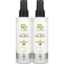 Fe Keratin Saç Sütü 200 Ml, 2 Li Set
