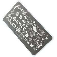 Nail Art Stamping Baskı Plakası S06