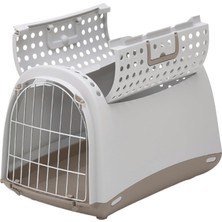 Imac Linus Cabrio Üstü Açılabilen Köpek Pet Taşıma Çantası Gri 50X32X34.5CM