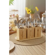 Miccho - 4 Parça Standlı Kaşıklık Kare
