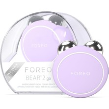 Foreo Bear 2 Go - Travel-Friendly Toning Microcurrent Facial Device - For Fine Lines & Wrinkles - Anti Aging - Face Sculpting - Instant Full Face Lift - Compact Skin Care Tools - Lavender