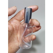 Paradise Cam Yeniden Doldurulabilir Sprey Kolonya Parfüm Şişesi 50 ml - Boş Şişe 10 Adet Gümüş Renk, BCŞ503G3