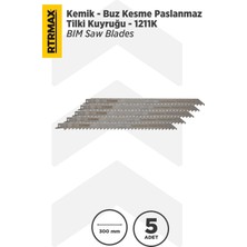 Moontime Alaçatı RH17670 Kemik - Buz Kesme Paslanmaz Tilki Kuyruğu - 1211K Model 300 mm - 5 Adet