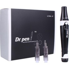 Dr Pen Ultima A7 Microneedling Kalem - 18000 Rpm En Güçlü Kablolu Model - Profesyonel Derma Otomatik Kalem - Yüz ve Vücut Için En Iyi Cilt Bakım Alet Seti - 6 Adet 12 Pinli Kartuş