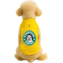 Kedi ve Köpek Kıyafeti & Elbisesi Sarı Starpugs Atlet 6xl