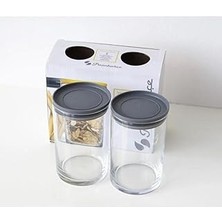 Paşabahçe Vakumlu Cam Kavanoz - Cam Erzak Saklama Kabı 2 Ad 730CC (GRİ)43736