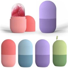 Silikon Buz Küpü Yüz Masaj Aleti, Cilt Bakımı Için Soğuk Terapi Aracı