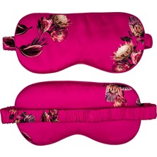 Icon SILK%100 Saf Ipek Uyku Maskesi Göz Bandı (Fuşya)
