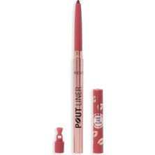 Revolution Beauty, Pout Bomb Plumping Lipliner, Uzun Süreli, Hiyalüronik Asit ve E Vitamini ile Şekillendirir, Vegan ve Hayvanlar Üzerinde Denenmemiştir, Yanık Kiraz Kırmızısı
