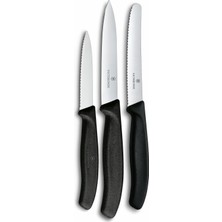 Victorinox 6.7113.34 Swiss Classic 3lü Bıçak Set, Siyah