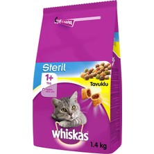 Whiskas Tavuklu Kısır Kedi Maması, 1.4 kg