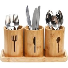 Miccho - 4 Parça Standlı Kaşıklık Yuvarlak