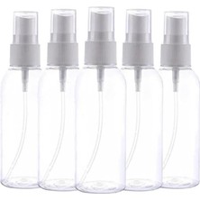 Makrobay Sprey Başlıklı 100 ml Boş Pet Şişe 5 Adet Sağlam Sert Plastik
