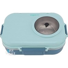 Vagonlife 1100 ml Çorba Kaseli-Metal Kaşıklı Paslanmaz Çelik Bento Lunch Box Yeni Nesil Sefer TASI-FFBL70100