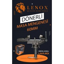 Moontime Alaçatı Dönerli Masa Mengenesi Mini 60 mm Tezgah Mengenesi Hobi Atölye Sabitleme Aparatı