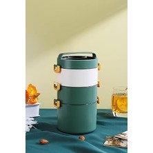 Vagonlife Lunch Box 3 Katlı Büyük Boy 1800 ml Ofis-Okul Için Yeni Nesil Sefer TASI-FFLBOX3KAT1800ML