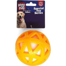 Playfull Plastik Top Kedi Oyuncağı 7,5 cm Sarı