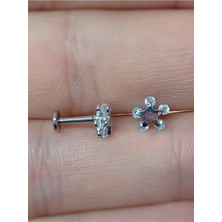 316L Medikal Antialerjik Paslanmaz Çelik Tragus-Helix Kulak Piercing