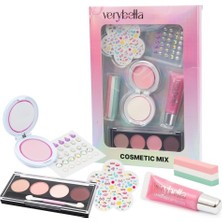 VRB83000 Very Bella Güzellik Seti (Saç Tebeşiri+Far+Yüz Boyası+Lip Gloss+Sticker