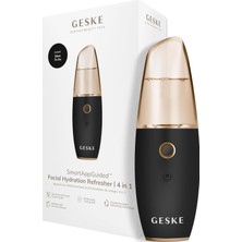 Geske Smartappguided™ Yüz Nemlendirme Refresher | 4'ü 1 Arada | Su Püskürtücü | Yüz Buharı | Su Spreyi | Face Mister | Yüz Temizleme Cihazı | Sprey Sis | Kozmetik | Doğal Parıltı
