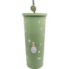 Miniso Sanrio Lisanslı Pipetli Paslanmaz Çelik Matara 800 ml Pochacco