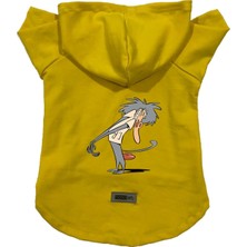 Monopetz Kapişonlu Polar Sweatshirt Köpek ve Kedi Kıyafeti & Elbisesi Sarı IR005 Xs
