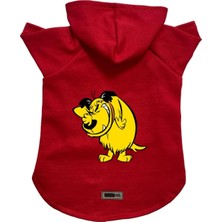 Kapişonlu Polar Sweatshirt Köpek ve Kedi Kıyafeti & Elbisesi Kırmızı Rabugento Xl