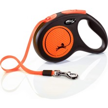 Flexi New Neon 5 M Medium Şerit Otomatik Köpek Gezdirme Tasması