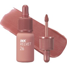 Perıpera Yüksek Pigmentli, Kadife Görünümlü, Gün Boyu Kalıcı Tint Peripera Ink Velet (26 Well Made Nude)