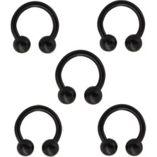 Çelik Gümüş Renk 5li Set Septum Piercing