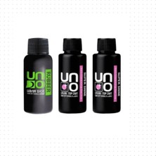 Fontenay Profesyonel Uno Rubber Base Coat & Uno Super Shine Top Coat X2 50ML 3'lü Set Şeffaf