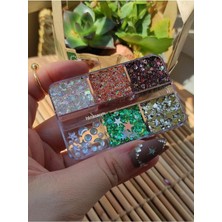 Glitter Simli Jel Far Paleti Kremsi Yüz ve Vücut Simi Yüz Taşı 6
