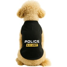 Kedi ve Köpek Kıyafeti & Elbisesi Siyah Police K 9 Unit Atlet 5xl