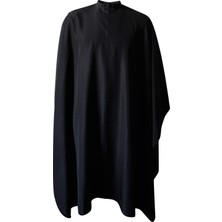 Smarthaır Profesyonel Salon Pelerini Polyester Saç Kesimi Önlük Berber PELERINI,54"X62", Siyah, C007001E-L