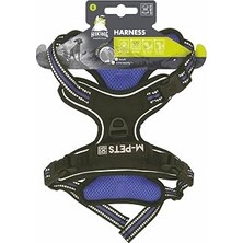 M-Pets Hıkıng Reflektörlü Soft Sırt Tasması Blue (S)