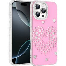 Teleplus iPhone 16 Pro Kılıf Rivas Damla Taşlı Kapak
