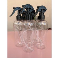 Wellline 6 Adet Boş Şişe Spreyli Kolonya Şişesi Doldurulabilir Cep Pet Plastik Parfüm Şişesi 400 Ml, SPREYLISISE032