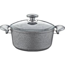 Oms Collection 18X10 cm Granit Derin Tencere Gri