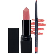 Avon Ultra Mat Ruj Pure Pink Glimmerstick Dudak Kalemi Coral Desire