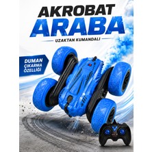 Halley 1:24 Ölçek Uzaktan Kumandalı Akrobat Araba - Duman Çıkarma Özellikli - Işıklı - Şarjlı - 2.4ghz