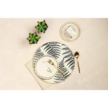 Porland Botanical 19 Parça 6 Kişilik Pasta&çay Takımı