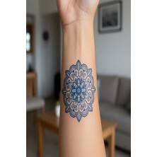Mandala Minimal Yarı Kalıcı Geçici Dövme 1 Ay Kalıcı Yapıştırma Dövme 5x5 cm