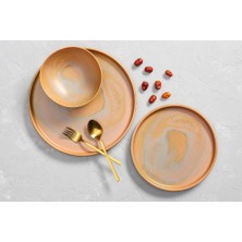 Porland Stoneware Savanna 3 Parça Tek Kişilik Yemek Takımı