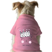Kedi ve Köpek Kıyafeti & Elbisesi Pembe Sweatshirt Sweet Prenses Xs
