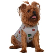 Monopetz Organik Kumaşlı Köpek ve Kedi Kıyafeti Marvel Beyaz Xs