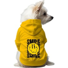 Mpz Pets Kedi ve Köpek Kıyafeti & Elbisesi Sarı Hoodie Smile S