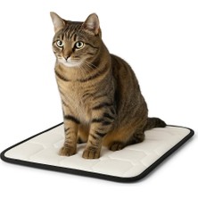80X45 cm Ortopedik Kedi Yatağı | Yumuşak ve Destekleyici Yatak, Kaymaz Tabanlı, Yıkanabilir Kedi Yatağı, Uzun Ömürlü Peluş Minder, Evcil Hayvan Konfor Yatağı