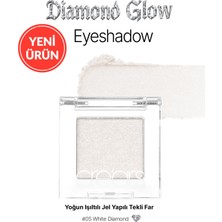 Cre'ars, Yoğun Işıltılı Jel Yapılı Tekli Far Diamond Glow Eyeshadow 05 White Diamond