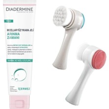 Diadermine Çift Taraflı Yüz Temizleme Fırçası, Beyaz