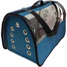 Petpretty Flybag Şeffaf Taşıma Çantası Mavi 30X30X49 cm